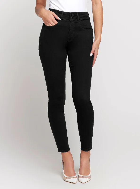 High-Rise Shape Up Denim Jeans in Carrie Black Wash