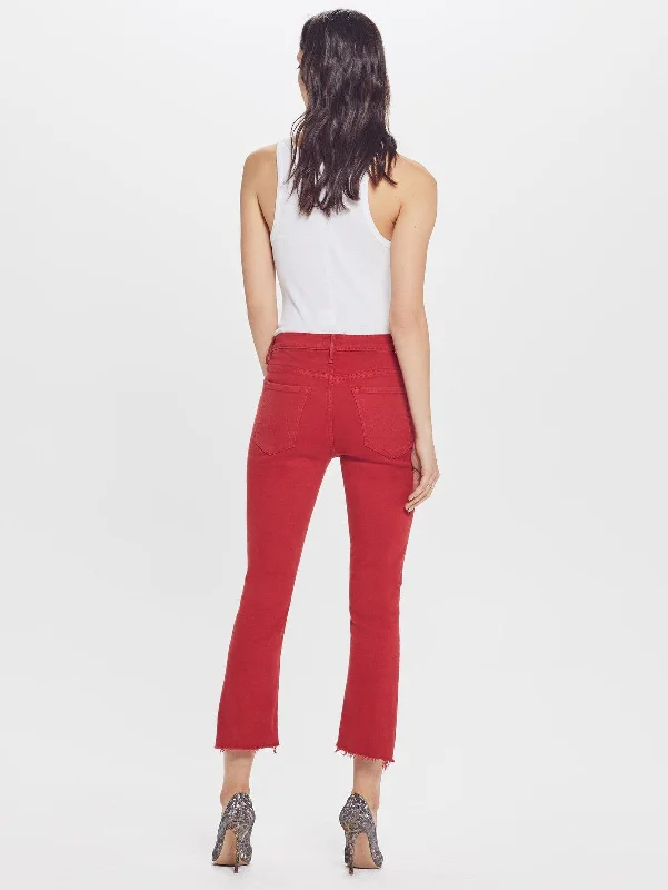 Insider Crop Step Fray (Hot Rod Red)