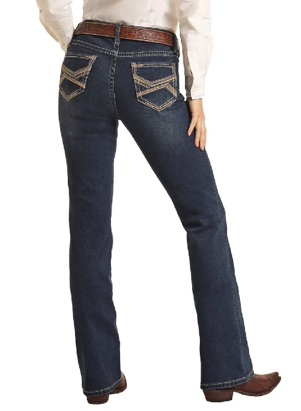 Petal Stitch Embroidered Riding Jean by Rock & Roll