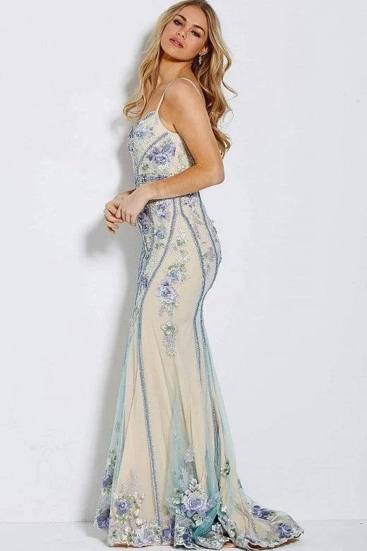 Jovani 55816 Prom Long Spaghetti Strap Formal Dress