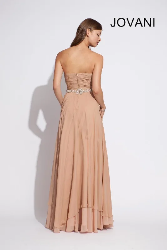 Jovani 159764 Strapless Long Formal Gown