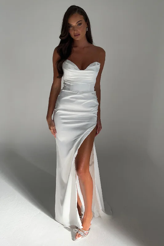 Marilyn Corset Gown - White