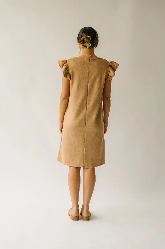 The Alamosa Laced-Up Dress in Camel