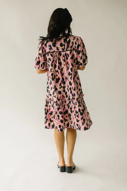 The Glenwood Tiered Dress in Pink