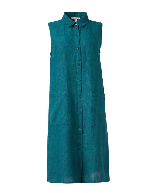 Agean Teal Shirt Dress