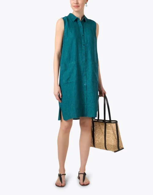 Agean Teal Shirt Dress