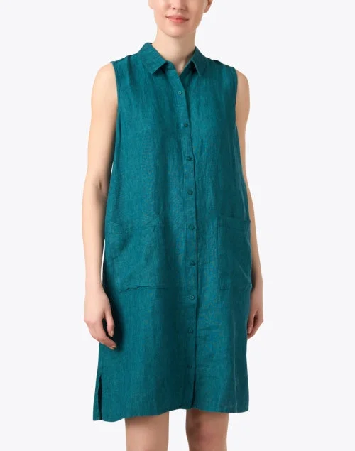 Agean Teal Shirt Dress