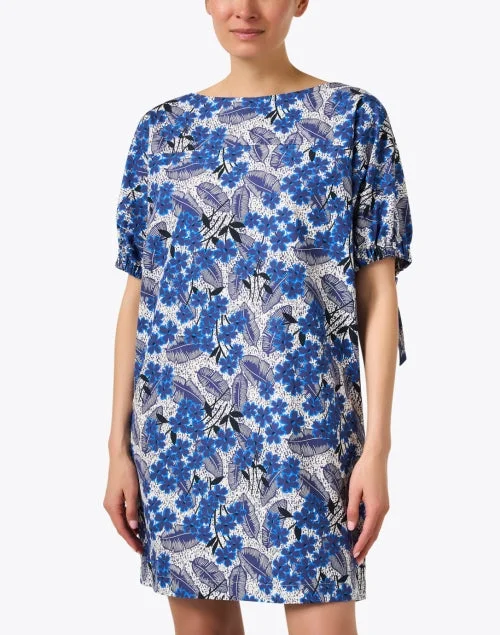 Astor Blue Print Shift Dress