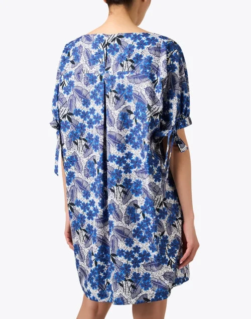 Astor Blue Print Shift Dress