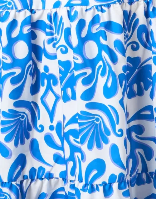 Blue Splash Print Dress