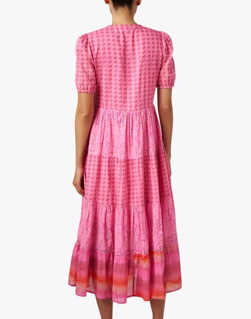 Daphne Pink Print Dress