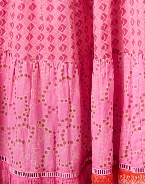 Daphne Pink Print Dress