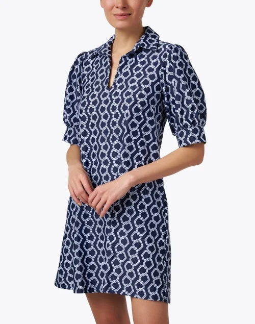 Emerson Navy Print Dress