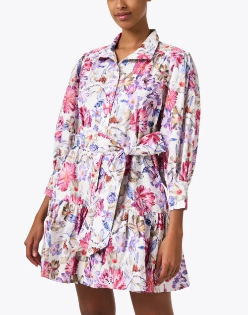 Emi Multi Floral Print Shirt Dress