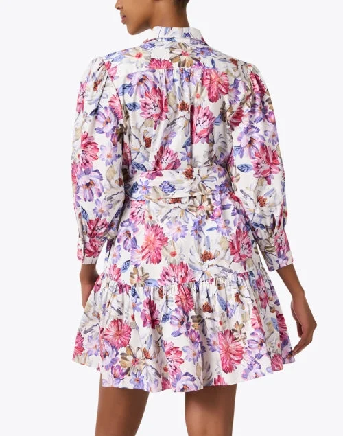 Emi Multi Floral Print Shirt Dress