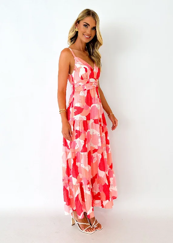 Hillso Maxi Dress - Pink Floral