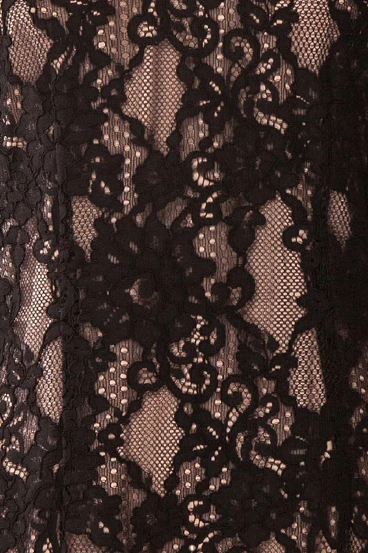 Hinareva | Black Lace Dress