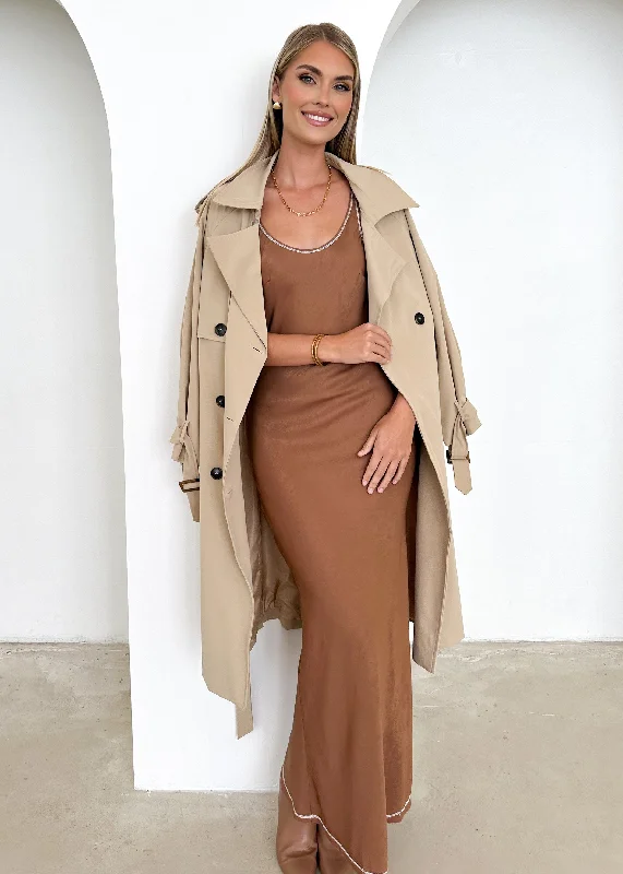 Jour Maxi Dress - Rust