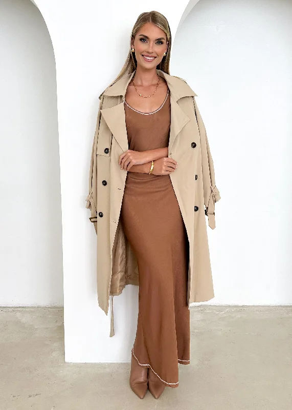 Jour Maxi Dress - Rust