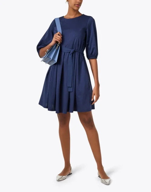 Jumbo Navy Cotton Dress