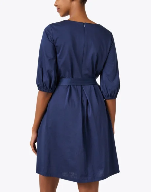 Jumbo Navy Cotton Dress