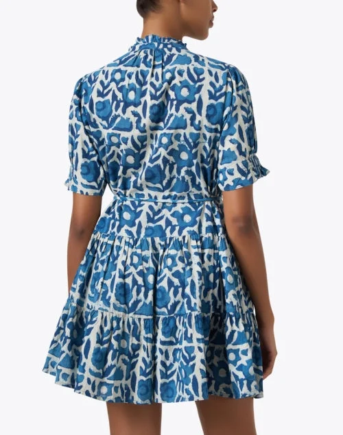 Las Alturas Blue Print Dress