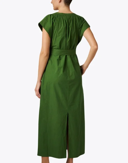 Mirada Green Cotton Dress