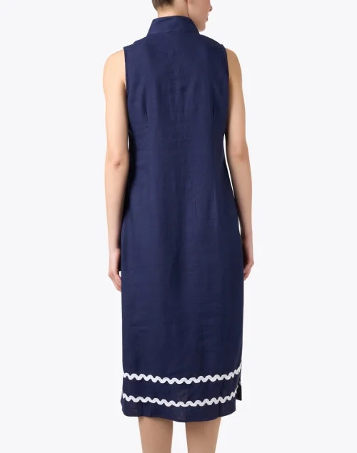 Navy Ric Rac Tunic Dress