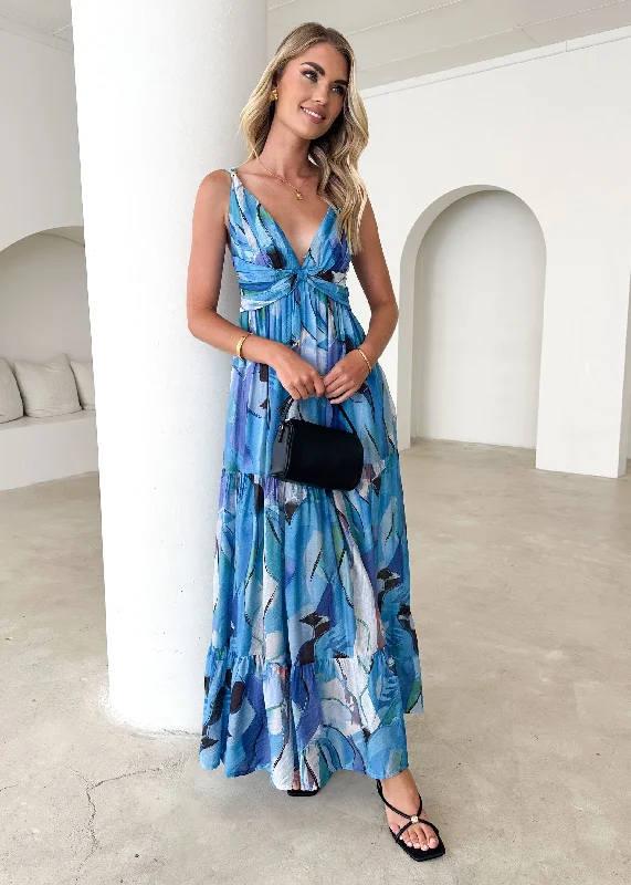 Velilah Maxi Dress - Blue Mirage