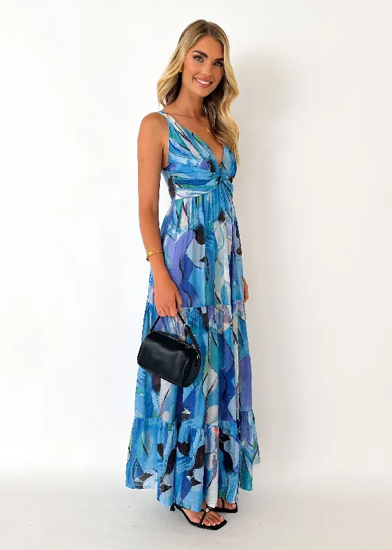 Velilah Maxi Dress - Blue Mirage