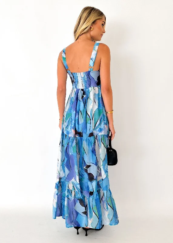 Velilah Maxi Dress - Blue Mirage