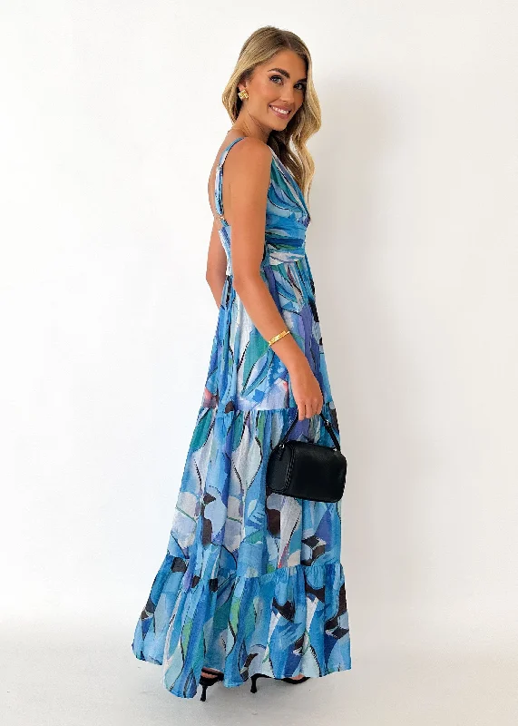 Velilah Maxi Dress - Blue Mirage