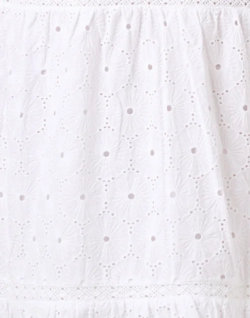 White Eyelet Cotton Dress