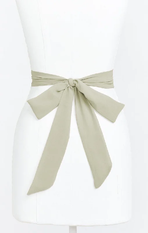 Bridesmaid Sash ~ Moss Green Crisp