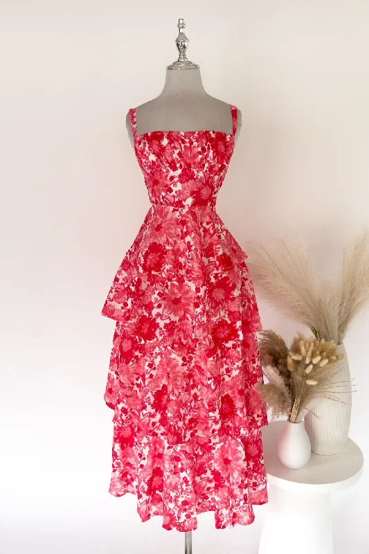 Darcy Floral Maxi Dress - Pink