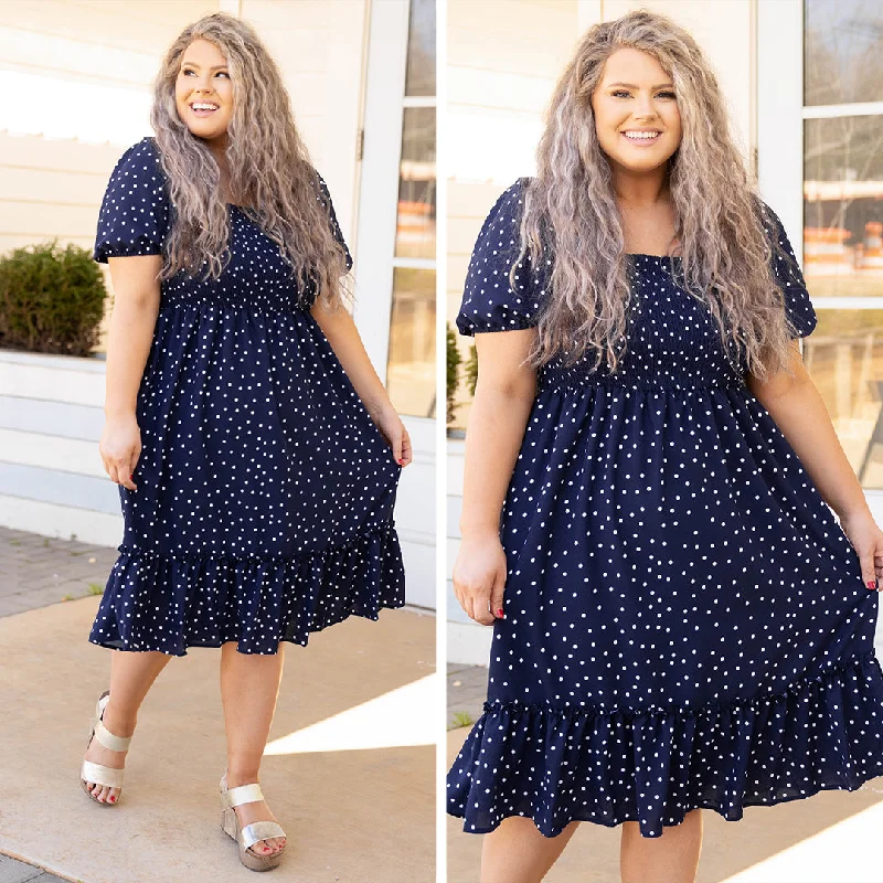 Lady Madonna Dress, Navy