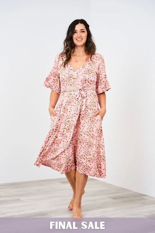 Latched Mama Labor & Postpartum Wrap Dress - Final Sale