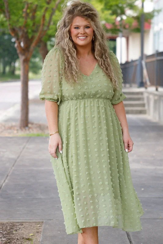 Looking Chic Dress, Green