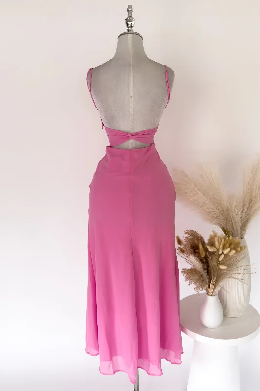 Noah Midi Dress - Pink