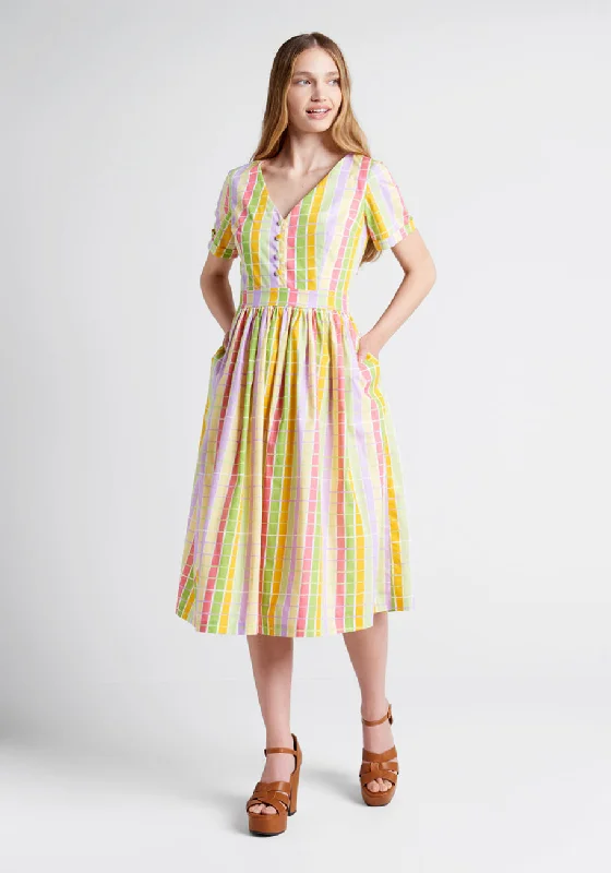 Popsicle Party Midi Dress