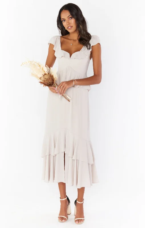 Reese Ruffle Dress ~ Show Me the Ring Crisp