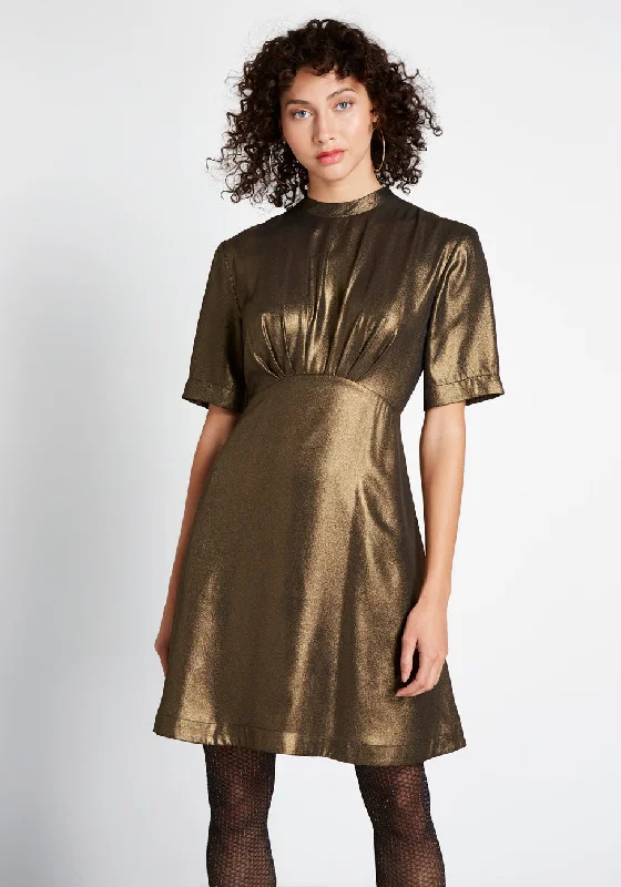 Shake and Shimmer A-Line Dress