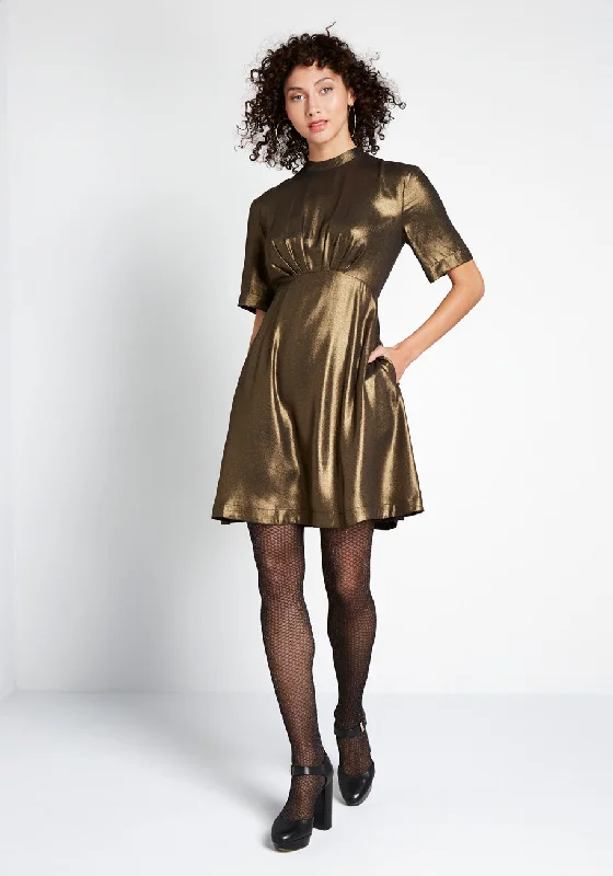 Shake and Shimmer A-Line Dress