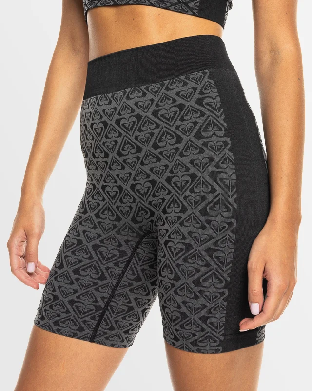 Womens Chill Out Seamless Sports Biker Shorts