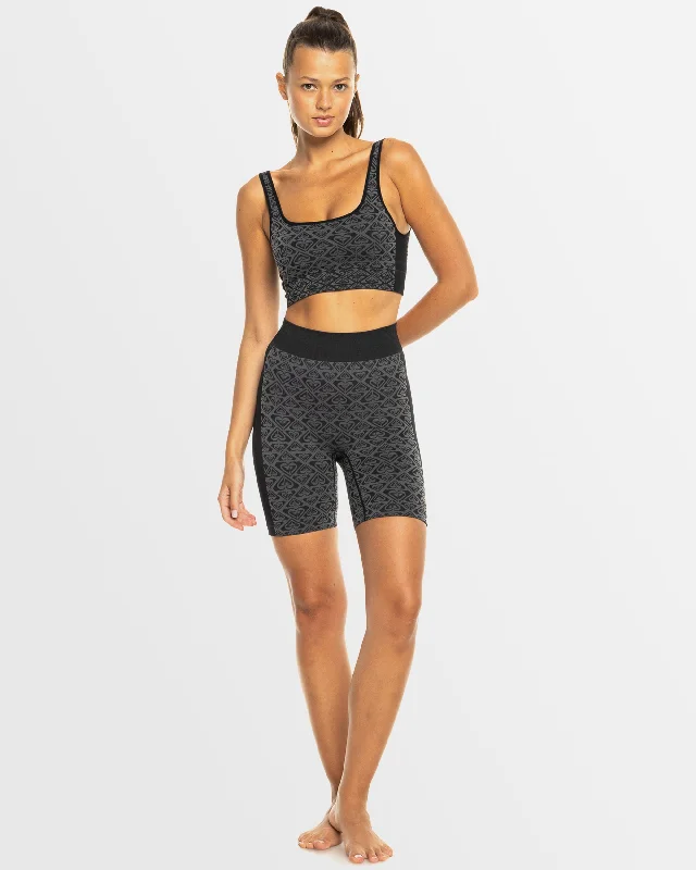 Womens Chill Out Seamless Sports Biker Shorts