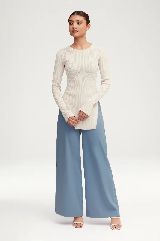 Essential Ultra Wide Leg Pants - Denim