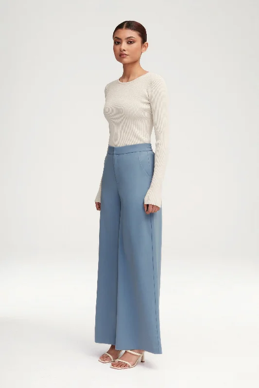 Essential Ultra Wide Leg Pants - Denim