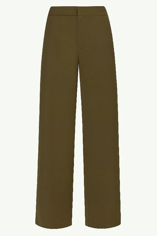 Essential Wide Leg Pants - Khaki