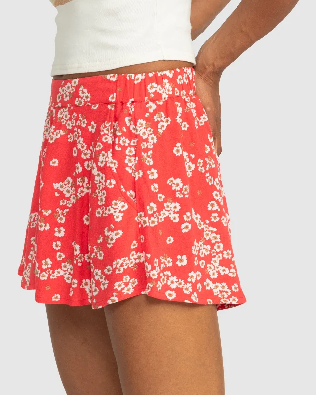 Womens Midnight Avenue Relaxed Fit Printed Shorts