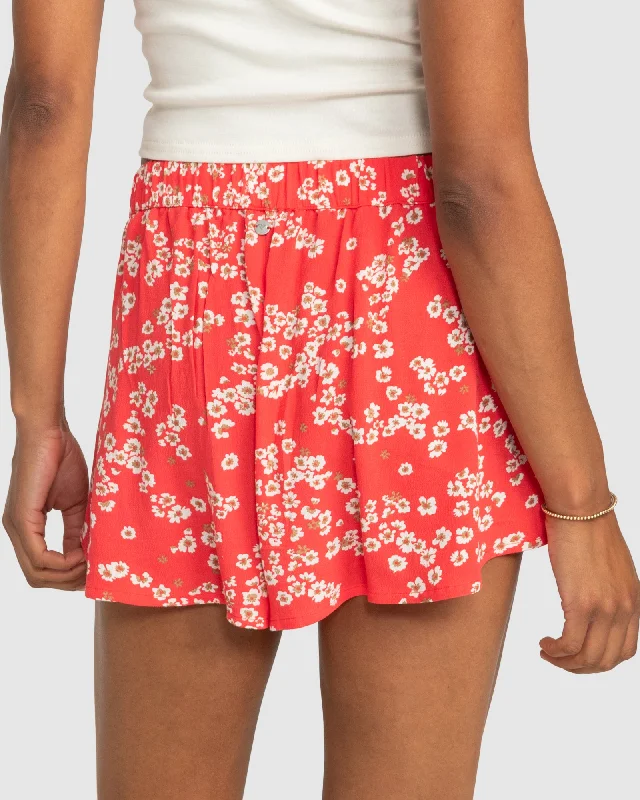 Womens Midnight Avenue Relaxed Fit Printed Shorts